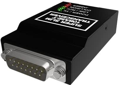 10Base-T RJ45 auf 10Base-5 DB15M AUI Type Media Converter | Dicker Ethernet-Adapter auf 10BT UTP RJ-45 Transceiver