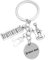 Porte-clés Thème Musique Artiste Notes Guitare Piano Argenté Gravure Personnalisée Sur Médaille