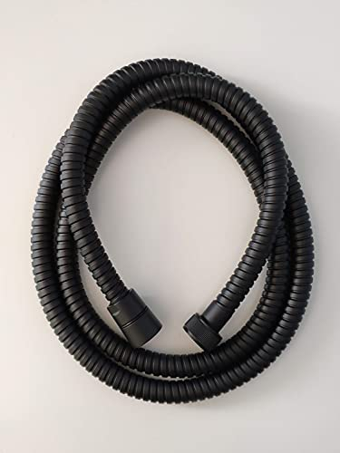 Flessibile doccia in acciaio inox nero opaco (1,5 m)
