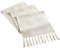 rismart Camino de Mesa con Borlas Rústica Hecha a Mano Tejido Raya Decorar Beige,32 x 200 cm