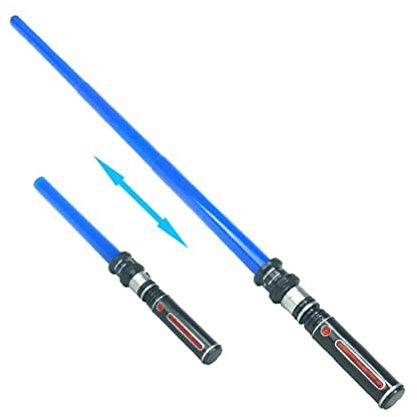 Dan&Dre Star Wars Allume Sabre Laser rétractable épée électroluminescente avec Son simulé Jouets pour Enfants Flash Stick Accessoires