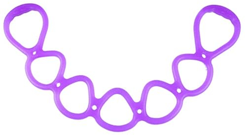 Trainingsbänder, 7 Ringe, verstellbare Widerstandsbänder für Oberkörper, Zuhause, Workout, Walking, Training, Fitnessprogramm, Übungsband, Stretch-Band für Erholung (lila)
