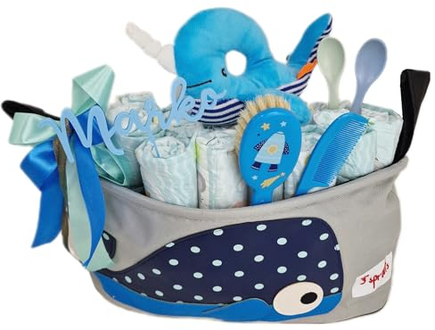 Elfenstall Windeltorte Pamperstorte 3 Sprouts Kinderwagentasche Wal