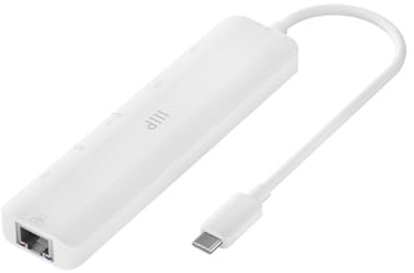 Monoprice 7-in-1 USB-C Multiport 4K HDMI Adapter, 4K@60Hz HDMI, Card Readers, Ethernet, and 100W Power Delivery, Compatible with MacBook Pro/Air 2020, Galaxy S21, iPad Pro 2020