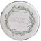 Ginger Ray Christmas Wreath Paper Party Table Plates with Silver Pack of 8, SIL-425