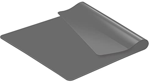KitchenRaku Extra Large Silicone Mat for Kitchen Worktop Protector, Nonstick Heat Resistant Countertop Mat, Nonskid Placemat, Craft Mat, Table Mat (Grey, 70x50cm)