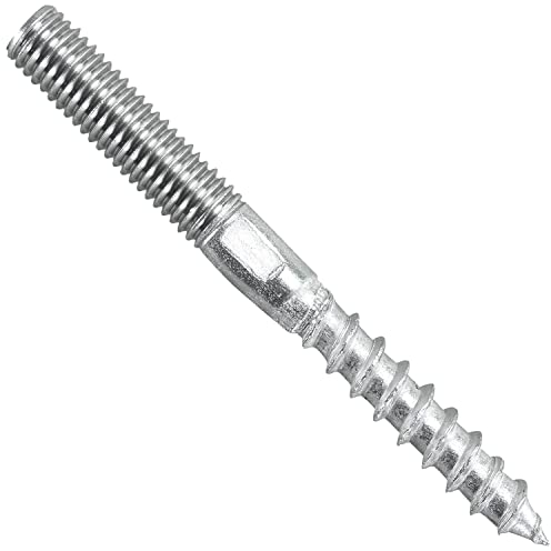 NIMA PARTS - 10 Stück Stockschrauben - rostfrei - Doppelschrauben, Holzschrauben, Doppelgewindeschraube, Schraubstifte, Distanzschrauben - mit Sechskantteil und Torx-Antrieb (M10x100)