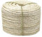 White Sisal Rope 1/6 Inch by 164-Feet for Cat Scratching Post Tree Tower Replacement Repair and Replace, DIY Hemp Twine Rope for Kittens Shelves Furniture Window Bed Perch House Climbing, 4mm by 50m
