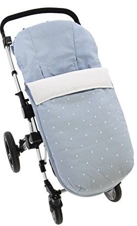 Rosy Fuentes Saco Silla de Paseo Universal - Saco Carrito Bebé - Funda de silla de paseo - Equipado para ser Ajustado perfectamente 0-azul empolvado