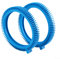 Juego de 2 ruedas delanteras azules con Super Hump, 2 x 4 ruedas de presión, goma azul, 896584000-143 para limpiadores de piscinas para Hayward