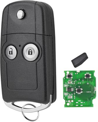 Télécommande de voiture à 2 boutons de rechange pour Honda Jazz Civic CRV 433 MHz avec porte-clés FCCID : HLIK-1T