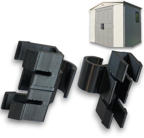 DIY Best Buy Replacement Hinges Compatible with Keter Factor Apex Sheds (2018 Model) - Model DX, Durable PETG, Set of 2, Made in UK, 12-Month Warranty