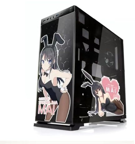 Xinchangda Sakurajima Mai Anime Stickers for PC Case, Adolescent Idiots Don't Dream Of Bunny Girls Classic Cartoon Decor Decals Sticker for Computer
