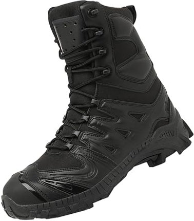 Botas de nieve de invierno para hombre, botines con forro de piel, talla 8, botas de invierno con cordones para hombre, resistentes al agua, botas de senderismo al aire libre, liquidación del Reino
