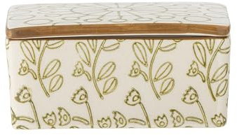 Bloomingville Creative Collection Maple Beurrier en grès Vert 12,5 x 6,5 x 9,5 cm 280 ml