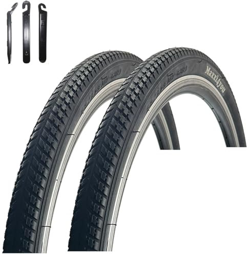 2 x maxxi4you HY 136 Fahrradreifen Schwarz 47-622 (28 x 1,75) inkl. maxxi4you Reifenheber