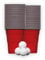 RedCupShop® Lot de 50 gobelets rouges de 473 ml + 4 balles, réutilisables et lavables au lave-vaisselle, pour jeux et célébrations