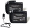 MXJFYY - 2 baterías Recargables de polímero de Litio de 7,4 V, 5000 mAh, 37 WH y Cargador para Guantes, Calcetines, Gorros, pasamontañas, Plantillas, Ropa Interior térmica y Mitones.