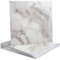 CREATCABIN 10 pz. Piastrelle in Marmo Autoadesive in PVC Impermeabile 11.8X11.8 Pannelli Quadrati per Piastrelle da Bagno e Doccia per Cucina Bagno Soggiorno TV Sfondi Murali Gainsboro 30x30cm