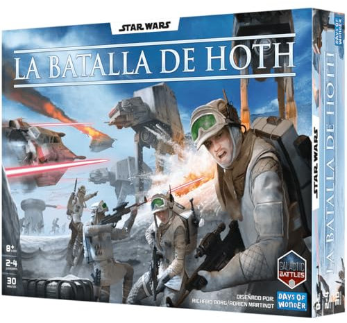 Asmodee Star Wars La Batalla de Hoth: Juego de Mesa de Estrategia para 2-4 Jugadores a Partir de 8 años, con 74 miniaturas y 17 escenarios, Imperio contra Rebeldes, Juego para la Familia - Español