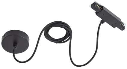 Qazqa Schienenbeleuchtung Zubehör für Schienensystem - Iconic - Schwarz, Rund, 10cm,