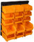 Small Items Storage Panel with 9 Small Containers + 6 Medium. Polypropylene.