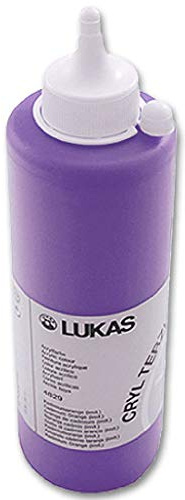 Lukas CRYL Terzia Acryl, 500 ml Flasche, Kobaltviolett, tiefer Farbton
