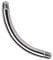 Brustwarzen Piercing gebogener Titan Stab in 1,6 x 14 mm ohne Kugeln