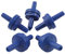 sourcing map Aquarium Fisch Tank Luftschlauchverbinder Plastik Luftpumpe Rückschlagventil Luftventil für Aquarien 5 Pcs