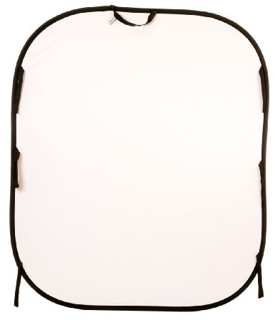 Manfrotto LL LB56GW 1.5x1.8m Plain Collapsible Reversible Background - White/Mid Grey