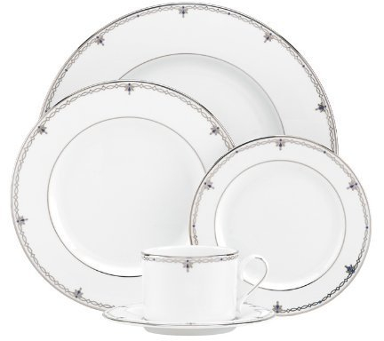 Lenox Jewel Geschirr-Set, 5-teilig Lenox, Juwel, feines Service 5-Piece Place Setting weiß