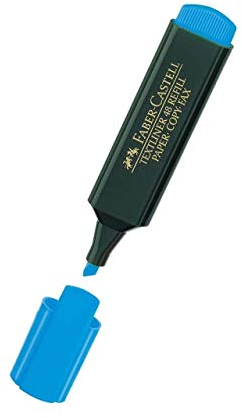 FABER-CASTELL Textmarker TEXTLINER 48 REFILL, blau VE=12
