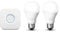 Philips Hue White A19 E27 60 W Equivalent Smart Bulb Starter Kit (2 Hue White Bulbs and a Bridge, Compatible with Amazon Alexa, Apple HomeKit and Google Assistant)