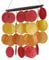 Guru-Shop Carillon à Long Coquillage, Carillon Sonore - Couleurs D`été, Rouge, 30x20 cm, Carillons à Vent Carillons à Tonalité