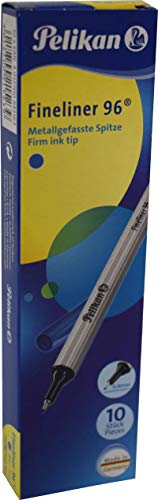 Pelikan 943167 Fineliner 96® Blau, 10 Stück in Schachtel