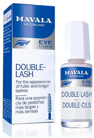 MAVALA - Double-Lash 10 ml, Cuidado Nutritivo para Pestañas Más Largas y Densas, Extracto Natural, Vitaminas y Proteínas, Cejas y Pestañas Tratamiento, Serum Pestañas Crecimiento, Tratamiento Nocturno