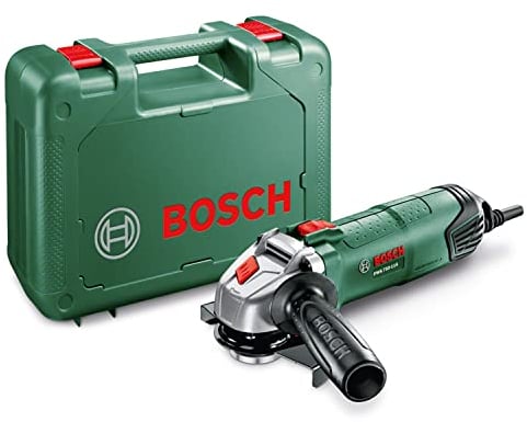 Bosch PWS 750 – 115 – Mini Grinder (750 W and 115 mm), Black, Green, PWS 750-115 750 wattsW, 230 voltsV