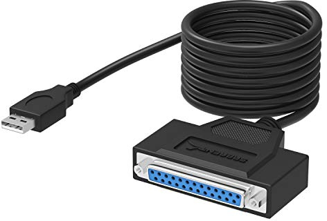 SABRENT Druckerkabel USB auf Parallel Adapter (1.8M), IEEE 1284-Drucker Kabel Adapter (CB-1284)