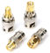 Hyber&Cara Lot de 4 adaptateurs SMA vers BNC RF pour radio SDR Ham Baofeng UV 5R uv82 V-5r5 bidirectionnelle Radio électronique CCTV Scanner Radio bidirectionnelle