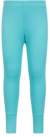 Mountain Warehouse Talus Kids Base Layer Thermal Pants - Moisture Wicking, Lightweight & Quick Drying Leggings, Boys & Girls - Spring Summer, Outdoors, Travelling Teal Kids Size 9-10 Years