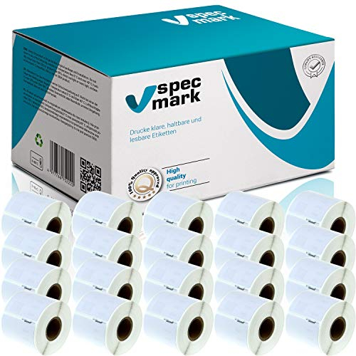 specmark 20 Etiketten-Rollen kompatibel mit DYMO 99015 54mm x 70mm S0722440 320 Stück kompatibel zu allen Etikettendruckern LabelWriter 450 4XL Seiko-SLP