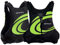 Typhoon Yalu Wave Front Zipper 50N Buoyancy Aid BS EN393:1994 approved - Canoe Kayak Dinghy SUP Jacket (Black/Lime, L/XL Chest 42-50 Weight 70+Kg)