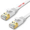 TBMax Cat 7 Ethernet Cable 2M, Flat Ethernet Network Cable High-Speed Gigabit Lan Patch Cable RJ45 POE Internet Cable Compatible with Computer, Gaming, Modem, Router, PC,Patch Panel, White