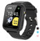 PTHTECHUS Reloj Inteligente niño - Música Smartwatch para Niños Pantalla Táctil con podómetro Juegos Cámara Linterna Alarma Reloj niños y niñas de 8-12 años Regalo, S19 Negro