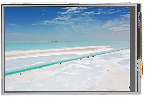 Goshyda Écran, Résolution 3,5 Pouces 480x320, Moniteur Tactile Résistif, avec Stylet, Compatibilité élevée, Adapté à la Carte Mère 3B + 4B 3B 2B