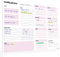 Wochenplaner Block,A4 Undatierter Organizer Desktop Kalender Pad mit Habit Tracker für Fitness und Wohlbefinden, To Do und Prioritätslisten, Tagespläne und Notizen,50 Blatt,Für Arbeit oder Zuhause