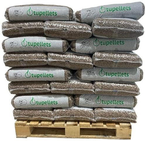 Suinga - 300 Kg Pellet de Madera NATURAL100% para calefaccion. 20 Sacos de 15 Kg. Uso Práctico, Conveniente y Eficiente.