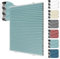 HOMEDEMO Wabenplissee Plissee ohne Bohren Klemmfix Verdunklung Thermo Zweifarbig Tintenblau 45 x 130cm(BxH) Faltrollo 100% Blickdicht, Sonnenschutz & Schallschutz Plisseerollo für Fenster & Tür