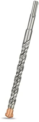 Meccion SDS Plus Hammerbohrer 14mm x 200mm, Professionell Betonbohrer mit 4 Hartmetall Schneiden, Ideal zum Bohren in Stein, Beton, Naturstein, Ziegelmauer
