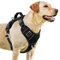 BARKBAY Hundegeschirr, kein Ziehen, 3 Schnallen, groß, reflektierend, mit Frontclip und einfacher Kontrolle, Griff für Spaziergänge, Training, Laufen, mit Ausweisfach (Schwarz, L)